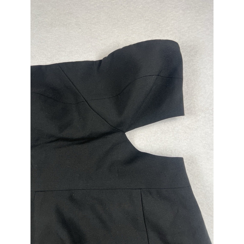 Black Halo Roxy Womens Black Knee‎ Length Strapless Cut Out Sheath Dress Size 4 - Picture 4 of 9